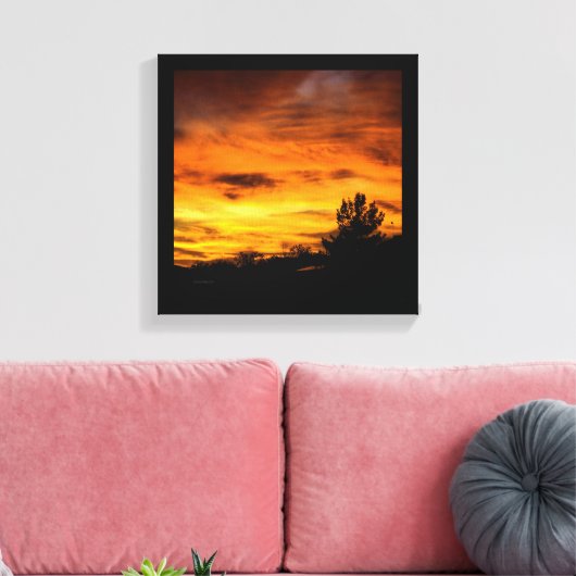California Sunset Canvas Afdruk (Insitu (Woonkamer))