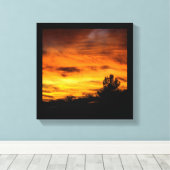 California Sunset Canvas Afdruk (Insitu (Houten vloer))