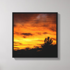 California Sunset Canvas Afdruk