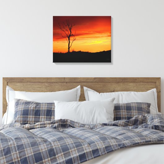 California Sunset Canvas Wrap Print (Insitu (Slaapkamer))