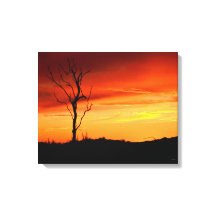 California Sunset Canvas Wrap Print