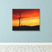 California Sunset Canvas Wrap Print (Insitu (Houten vloer))