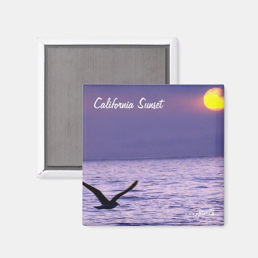 California Sunset Magnet (Voorkant / Achterkant)