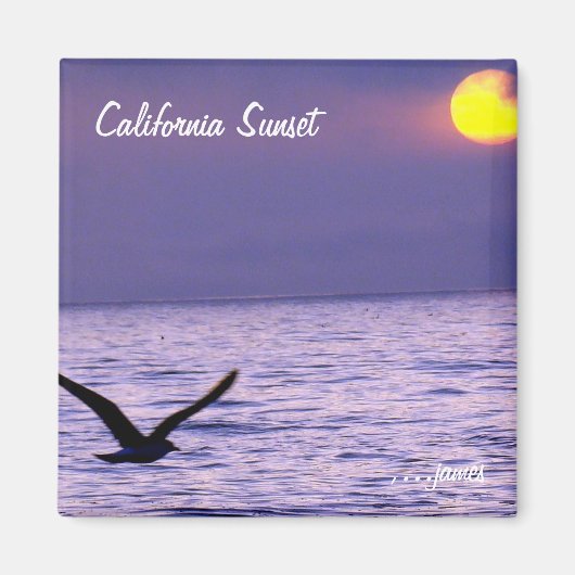California Sunset Magnet (Voorkant)
