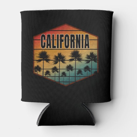 CALIFORNIA SUNSET PALM TREMSUMMER BLIKJESKOELER (Voorkant)