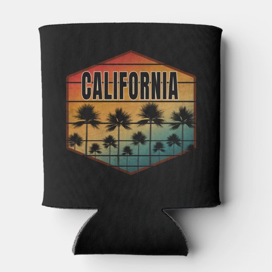CALIFORNIA SUNSET PALM TREMSUMMER BLIKJESKOELER (Achterkant)