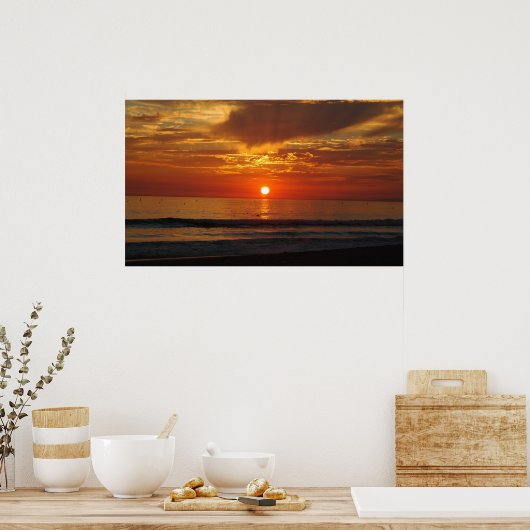 California Sunset Poster (Keuken)