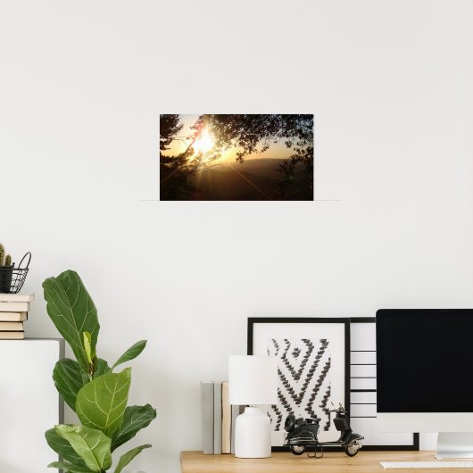 California Sunset Poster (Thuiskantoor)
