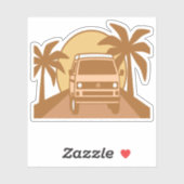 California Sunset Scenery Sticker (Vel)