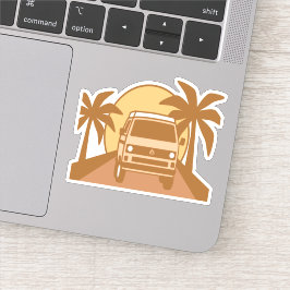 California Sunset Scenery Sticker