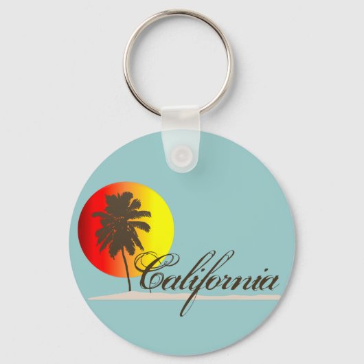 California Sunset Sleutelhanger (Voorkant)