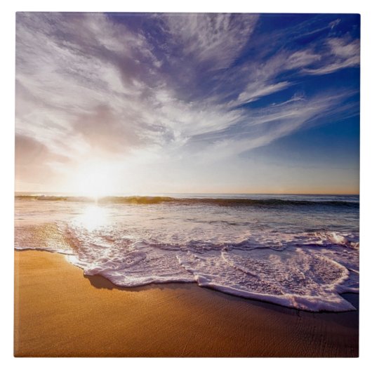 California Sunset Tegeltje (Voorkant)