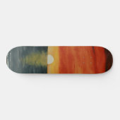 California Sunset West Coast SkateBoard Art (Horizontaal)