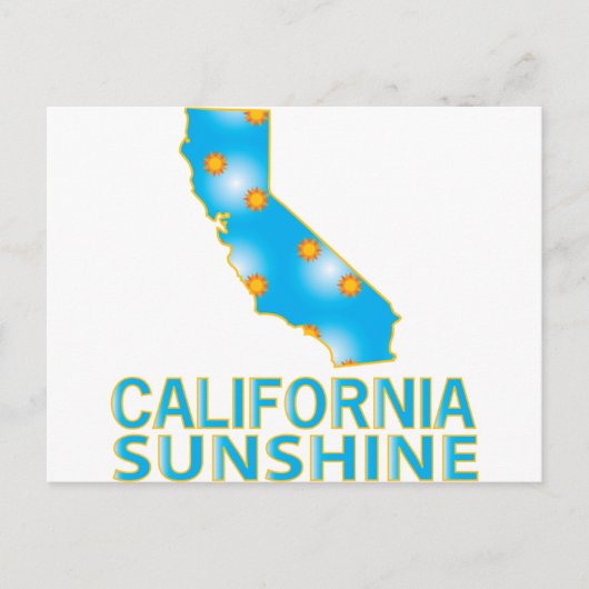 California Sunshine Briefkaart (Voorkant)