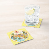 California Sunshine Paradise Scalloped Onderzetter (Insitu)