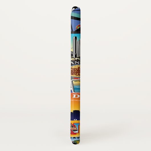 California Super Sticker Collage Pattern Case-Mate iPhone Case (Achterkant / rechts)