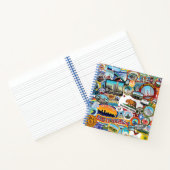 California Super Sticker Collage Pattern Notitieboek (Binnen)