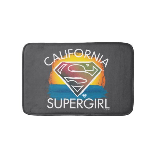 California Supergirl Sunset Graphic Badmat (Voorkant)
