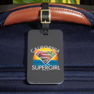 California Supergirl Sunset Graphic Bagagelabel