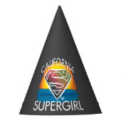 California Supergirl Sunset Graphic Feesthoedjes (Voorkant)