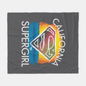 California Supergirl Sunset Graphic Fleece Deken (Voorkant (Horizontaal))