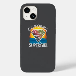 California Supergirl Sunset Graphic iPhone 14 Hoesje