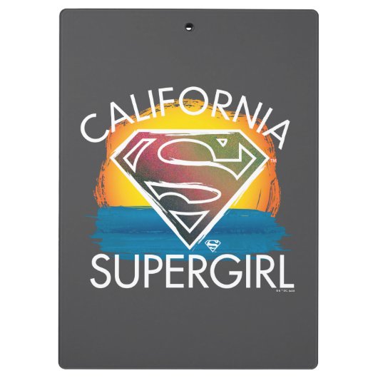 California Supergirl Sunset Graphic Klembord (Achterkant)