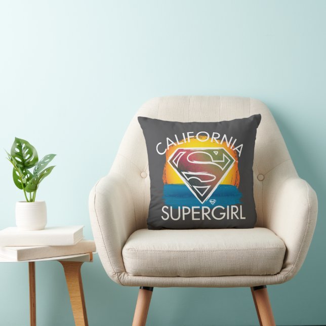 California Supergirl Sunset Graphic Kussen (Stoel)