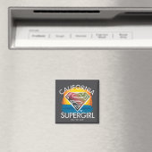 California Supergirl Sunset Graphic Magneet (Insitu (Vaatwasser))