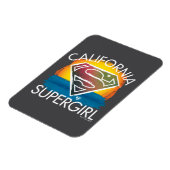 California Supergirl Sunset Graphic Magneet (Linkerzijde)