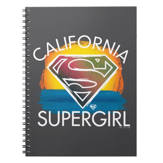 California Supergirl Sunset Graphic Notitieboek (Voorkant)