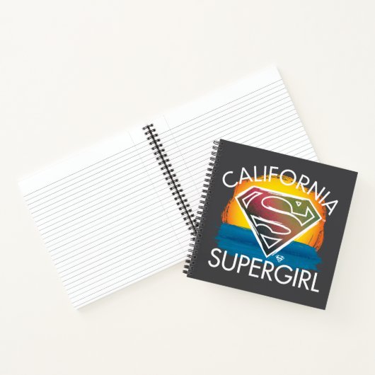 California Supergirl Sunset Graphic Notitieboek (Binnen)
