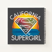 California Supergirl Sunset Graphic Notitieboek (Achterkant)