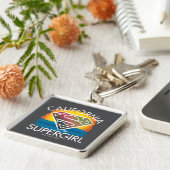 California Supergirl Sunset Graphic Sleutelhanger (Zijkant)