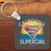 California Supergirl Sunset Graphic Sleutelhanger (Voorkant)