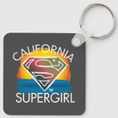 California Supergirl Sunset Graphic Sleutelhanger (Achterkant)