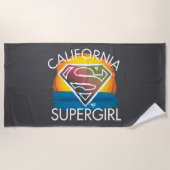 California Supergirl Sunset Graphic Strandlaken (Voorkant)