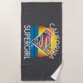 California Supergirl Sunset Graphic Strandlaken (Voorkant)