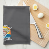 California Supergirl Sunset Graphic Theedoek (Quarter Fold)