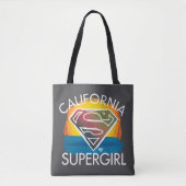 California Supergirl Sunset Graphic Tote Bag (Voorkant)
