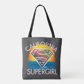California Supergirl Sunset Graphic Tote Bag (Achterkant)