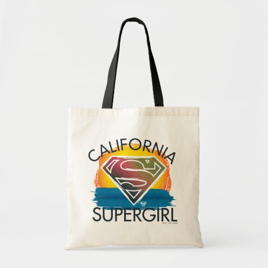 California Supergirl Sunset Graphic Tote Bag (Voorkant)