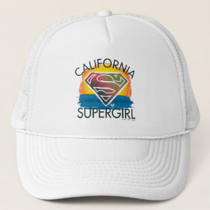 California Supergirl Sunset Graphic Trucker Pet
