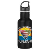 California Supergirl Sunset Graphic Waterfles (Voorkant)