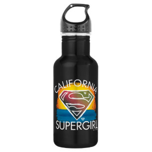 California Supergirl Sunset Graphic Waterfles