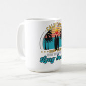 California Surf Club Long Beach Sunset T-shirt – R Koffiemok (Voorkant links)