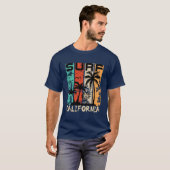 California Surf Summer Beach Surfing Design T-shirt (Voorkant volledig)