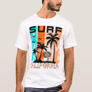 California Surf Vintage Strand Palmboom T-shirt