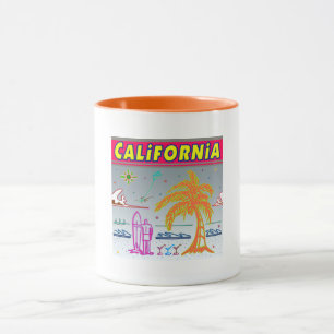 "CALIFORNIA" Surfer Beach Cup Mok