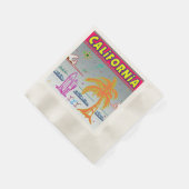 "CALIFORNIA" Surfer Beach Napkins Servetten (Hoek)